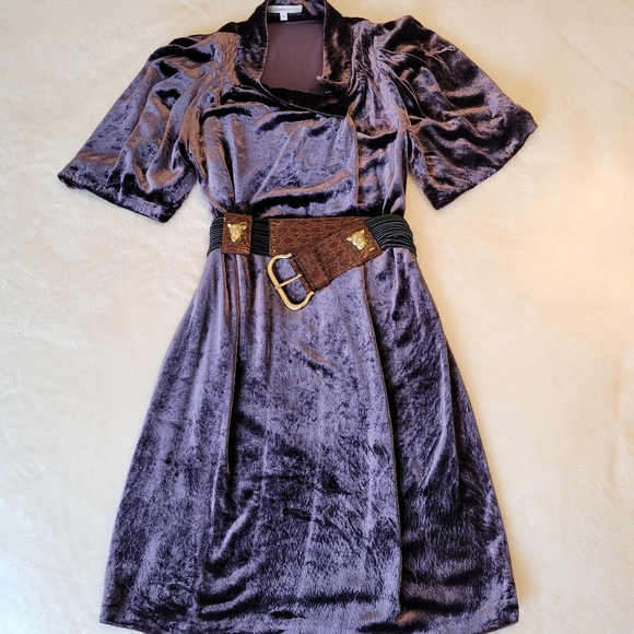 Vanessa Bruno silk crushed velvet dress - Picture 7 of 8